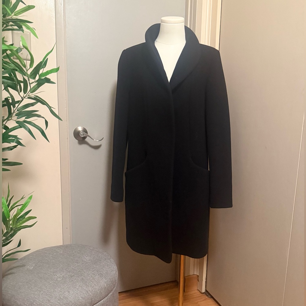 Wilfred Classic Black Wool Coat